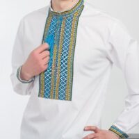 Вишиванка чоловіча р,56 рукав довгий кольорова 2016