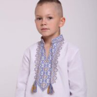 Вишиванка на хлопчика р,146 рукав довгий жовто-блакитна 4403
