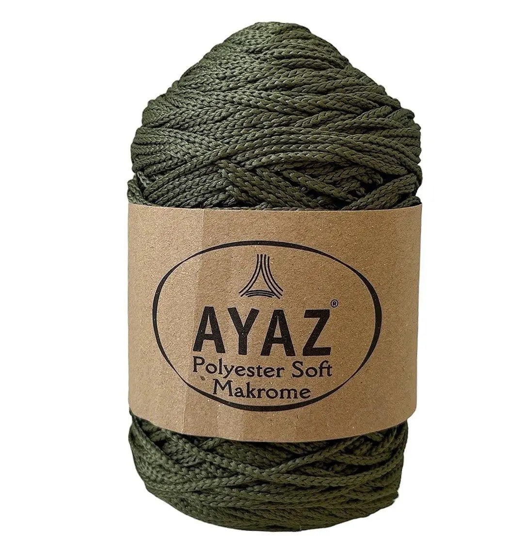 Аяз Макраме Софт (Ayaz Polyester Soft Makrome) 250г/175м 1530 хакi