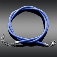 Основа для ожерелья из Шелка с застежкой 45см*3мм бирюзовый