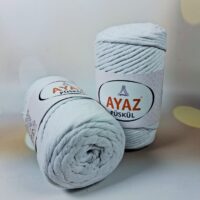 Аяз Пускул (Ayaz Polyester Pusrul) 250г/75м 1208 білий