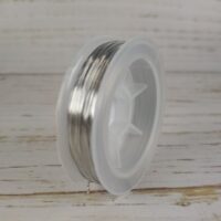 Spark Beads Проволка №4404 d 0,4мм 20м серебро светлое полумягкая
