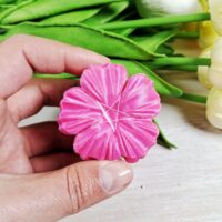 Мак прес-заготовка 5см 10шт рожевий