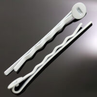 Основа для заколки металлическая 52*2мм белая