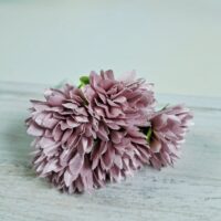 Букет хризантем 3*2*5см 5шт пудра