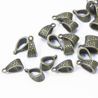 Держатель для кулона металл Тибенский стиль 14,5*7,5*8,5мм бронза 2шт