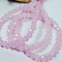 Скло 4мм 110-115шт з переливом рожевий матовий 04054ab