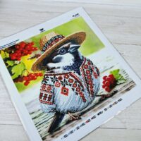 Virena КВ-3008 Горобець у вишиванці, схема для вишивки бісером