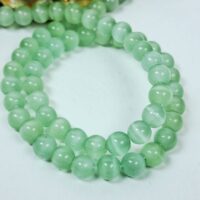 Котяче око 6мм штучний світло зелений 36см 30030