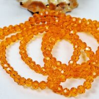 Скло 4мм 110-115шт з переливом темно помаранчевий 04036ab