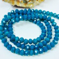 Скло 4мм 110-115шт бiрюзовий матовий 04075-1