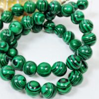 Намистини Малахіт 8мм штучний 36-37см 35285