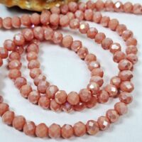 Скло 4мм 110-115шт з переливом персиковий матовий 04086ab