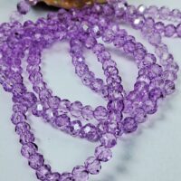 Скло 4мм 110-115шт з переливом бузковий прозорий 04041ab