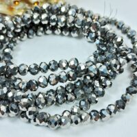 Скло 4мм 110-115шт графiтовий металiк 04091