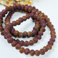 Скло 4мм 110-115шт матовий фiолетовий металiк 04466