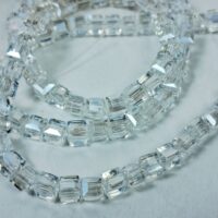 Скло кубик 3,5мм 95-100шт з переливом прозорий 34006