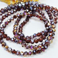 Скло 4мм 110-115шт з переливом темно медовий 04012ab