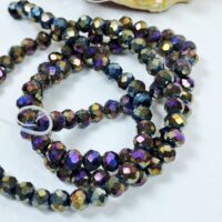 Скло 4мм 110-115шт веселковий металiк 04095