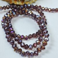 Скло 4мм 110-115шт з переливом аметистовий прозорий 04020ab