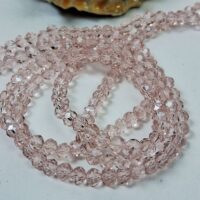 Скло 4мм 110-115шт рожевий прозорий 04029-1