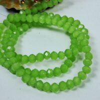 Скло 4мм 110-115шт темний зелений матовий з переливом 04046-1ab