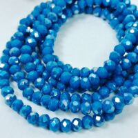 Скло 4мм 110-115шт з переливом бiрюзовий матовий 04075-1ab