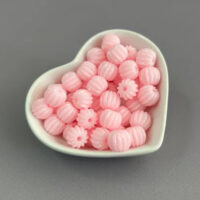 Намистини пластик бочонок-ромашка 9*11мм св рожевий 20г К9С3-1943