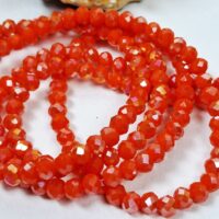 Скло 4мм 110-115шт кораловий 04079-1