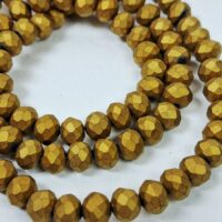 Скло 6мм 80-85шт золото матове 06470