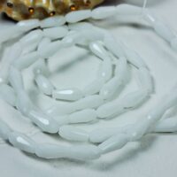 Скло крапля 4*9мм 65-68шт бiла матова 36831