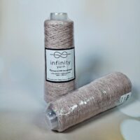 Інфініті Ярн (Infinity Yarn) 100г/800м Паєтка 3мм на котоні 193 персик темний