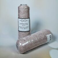 Інфініті Ярн (Infinity Yarn) 100г/800м Паєтка 3мм на котоні 770 персик