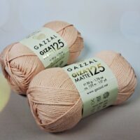 Газзал гіза матовий 125 (Gazzal Giza Matte) 50г/125м 5553 персик