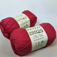 Газзал гіза матовий 125 (Gazzal Giza Matte) 50г/125м 5587 червоний
