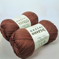 Газзал гіза матовий 125 (Gazzal Giza Matte) 50г/125м 5585 коричневий