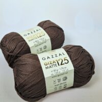 Газзал гіза матовий 125 (Gazzal Giza Matte) 50г/125м 5586 шоколад