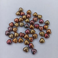 Намистини HEARTS 111-79001-00-6/6мм-00030-01620  золото бензин 10г