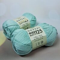 Газзал гіза матовий 125 (Gazzal Giza Matte) 50г/125м 5582 бiрюза