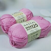 Газзал гіза матовий 125 (Gazzal Giza Matte) 50г/125м 5592 рожевий