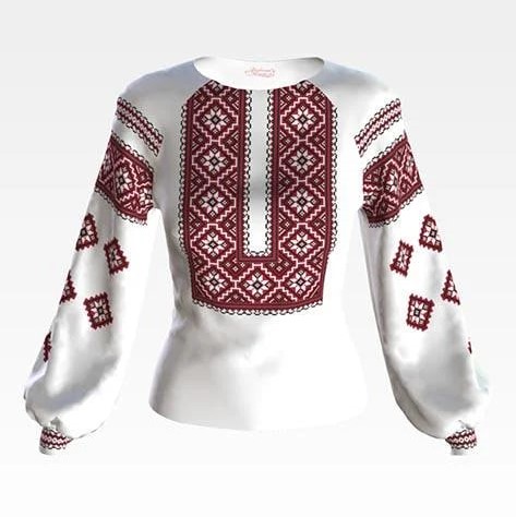 БЖ068д Заготовка жіночої вишиванки Старовинний орнамент не пошита