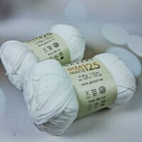 Газзал гіза матовий 125 (Gazzal Giza Matte) 50г/125м 5550 бiлий