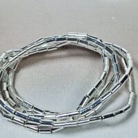 Гематит трубочка 2*4мм срiбло 28206