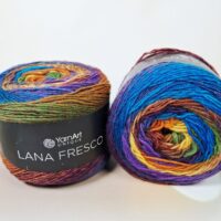 ЯрнАрт Лана Фреско (YarnArt Lana Fresco) 100г/380м 8107 меланж синiй