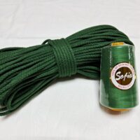 Шнур для прошивних корзин 5,5мм 50м Євровязаний №839 трава+ нитка в тон