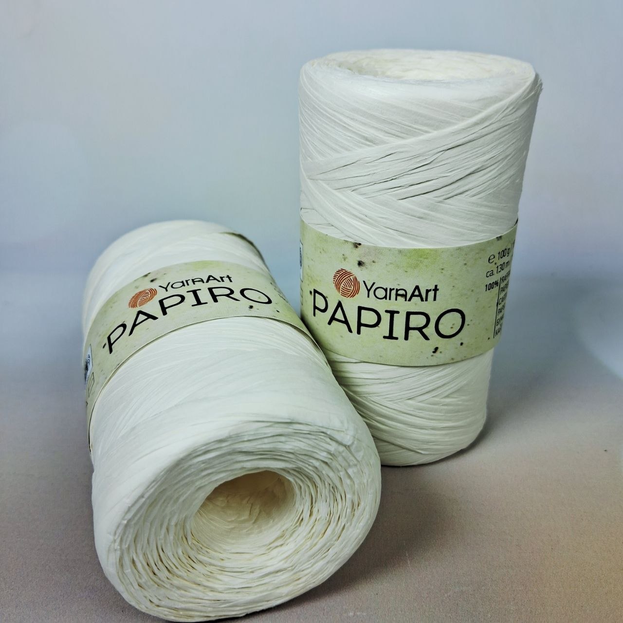 ЯрнАрт Папіро (YarnArt Papiro) 100г/130м 1307 молочний