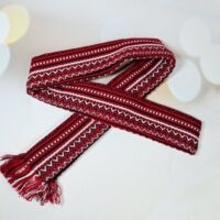 Пояс дитячий шитий червоний ш.4см