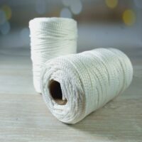 Шнур ПЕФ вязаний 2,5мм 100м №133 бiлий