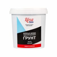 Грунт акриловий художній чорний 250мл Rosa Studio