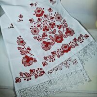 Рушник для Ікон Дерево життя червоний 150*31см ДЖГ08